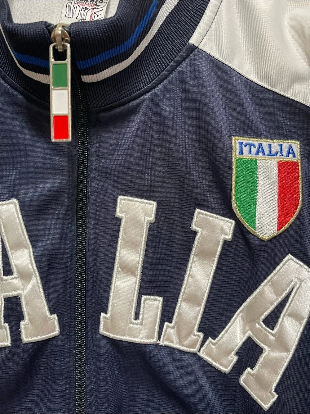ITALIA Desierto Track Jacket Zip Up Soccer Futbol Crest Logo 90s Y2K Men XXL